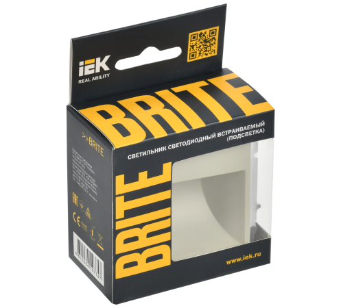 BRITE Подсветка LED встраиваемая ПЛ20-БрКр бежевый