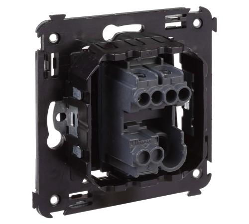 Выключатель одноклавишный в стену, "Avanti", "Черный квадрат" DKC 4402103