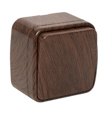 EKF EGV10-021-40 Выключатель 1-клавишный ОП Минск 10А тёмное дерево EKF