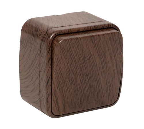 EKF EGV10-021-40 Выключатель 1-клавишный ОП Минск 10А тёмное дерево EKF