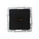 BRITE Розетка HDMI РHDMI-0-БрЧ черный