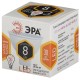 ЭРА Б0020546 Лампочка светодиодная STD LED MR16-8W-827-GU5.3 GU 5.3 8 Вт софит теплый белый свет