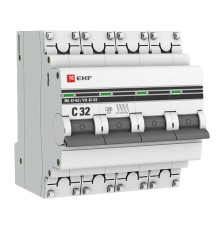 EKF mcb4763-4-32C-pro Автоматический выключатель 4P 32А (C) 4,5kA ВА 47-63 EKF PROxima