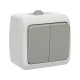 EKF EFV10-023-30-54 Мурманск Выключатель 2-клавишный 10А IP54 серый EKF