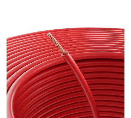 Провод ПГВА 1х1.00 мм2, красный, бухта 100 м,