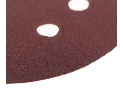 Диск абразивный на ворсовой основе, на липучке, перфорированный, P180, 125мм, 10 шт.