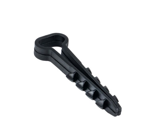 EKF plc-cd1-5x10b Дюбель-хомут (5х10 мм) для плоского кабеля черный (100 шт.) EKF PROxima