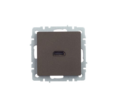 BRITE Розетка HDMI РHDMI-0-БрТБ темная бронза