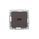 BRITE Розетка HDMI РHDMI-0-БрТБ темная бронза
