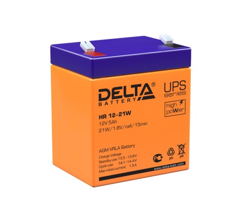 Аккумуляторная батарея Delta HR 12-21 W