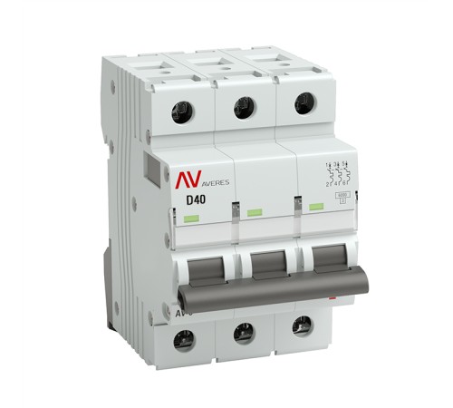 EKF mcb6-3-40D-av Выключатель автоматический AV-6 3P 40A (D) 6kA EKF AVERES EKF mcb6-3-40D-av Выключатель автоматический AV-6 3P 40A (D) 6kA EKF AVERES