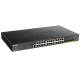 Коммутатор D-Link DGS-1250-28XMP DGS-1250-28XMP/A1A 24G 4SFP+ 24PoE 370W настраиваемый