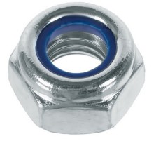 Гайка DIN 985 М12 самоконтрящаяся класс прочности 6 покрытие цинк