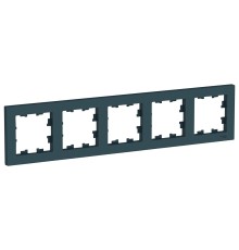 Systeme electric ATN000805 ATLASDESIGN 5-постовая РАМКА, универсальная, ИЗУМРУД