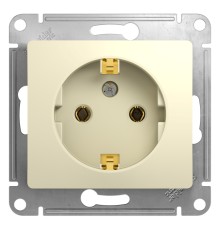 Systeme electric GSL000243 GLOSSA РОЗЕТКА с заземлением, 16А, механизм, БЕЖЕВЫЙ