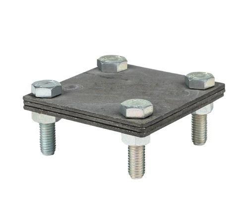 Зажим полоса 40 - полоса 40 (3 пластины 70х70мм) HZ PROxima