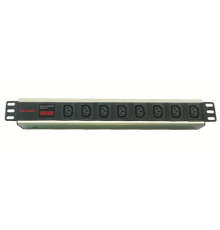 Dkc R519iec8amc14  Блок розеток для 19 шкафов, 8 розеток IEC60320 С13, амперметр