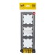 IEK BR-M32-K46 BRITE Рамка 3-мест. РУ-3-БрС сталь