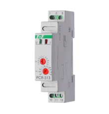 Реле времени PCR-513 (задержка вкл. 230В 8А 1перекл. IP20 монтаж на DIN-рейке) F&F EA02.001.003