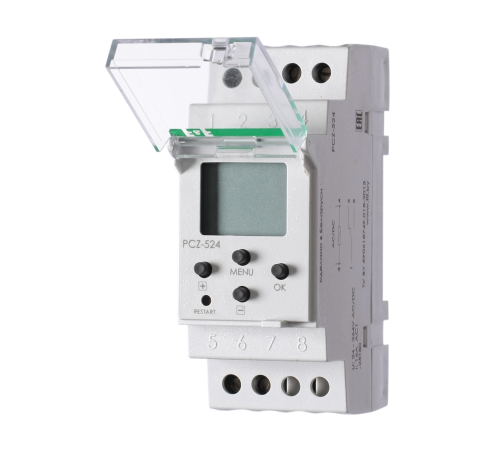 Реле времени PCZ-524 (24-264В AC/DC 16А 1перекл. контакт IP20) F&F EA02.002.004