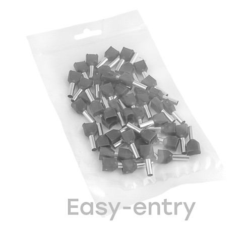 EKF nhvi2-4.0-12 Наконечник штыревой втулочный изолированный НШвИ(2)  4-12 (50шт.) EKF PROxima