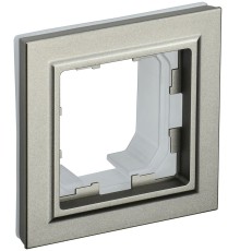 IEK BR-M12-44-K37 BRITE Рамка 1-мест. IP44 РУ-1-БрШ-44 шамп.