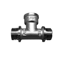 Тройник НВН 1/2'х1/2'х1/2'переходной, никелированный