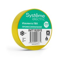 Изолента ПВХ 0.13х19мм (рул.20м) желт. SE IMT1920YE