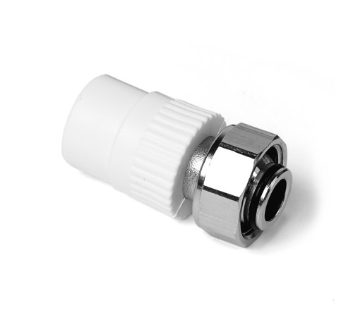 Евроконус (Муфта с накидной гайкой) полипропиленовый Белый 20x3/4