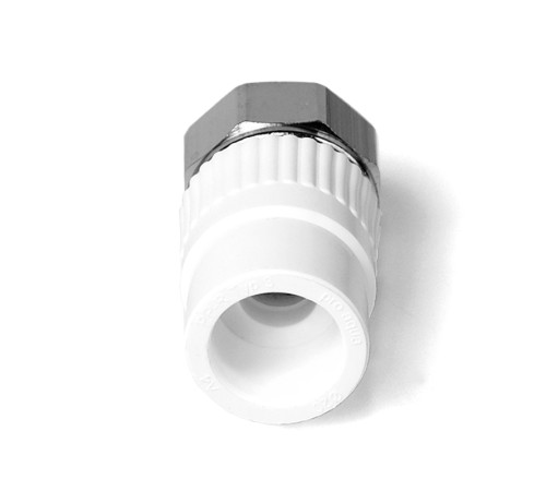 Евроконус (Муфта с накидной гайкой) полипропиленовый Белый 20x3/4