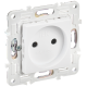 SKANDY Розетка без заземления без защитных шторок 10А SK-R02W арктический белый IEK