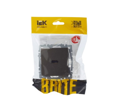 BRITE Розетка HDMI РHDMI-0-БрТБ темная бронза