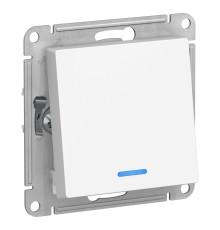 Systeme electric ATN000163 ATLASDESIGN 1-кл ПЕРЕКЛЮЧАТЕЛЬ с подсветкой, сх.6а, 10АХ, механизам, БЕЛЫЙ