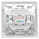 EKF ERK01-035-10 Минск Розетка RJ-45 1-местная СП белая EKF Basic