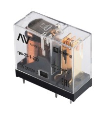 Реле промежуточное РП slim 25/1 10A 230В AC EKF AVERES