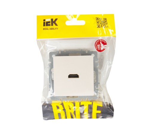 BRITE Розетка HDMI РHDMI-0-БрЖ жемчуг