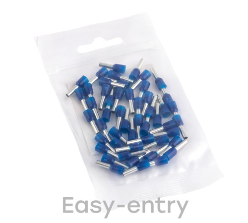 EKF nhvi-2.5-8 Наконечник штыревой втулочный изолированный  НШвИ 2,5-8 (50шт.) EKF PROxima