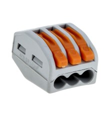 EKF plc-smk-413 Строительно-монтажная клемма СМК 222-413 с рычагом 3 отверстия 0,08-2,5мм2 EKF PROxima