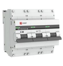 EKF mcb47100-3-40C-pro Автоматический выключатель 3P 40А (C) 10kA ВА 47-100 EKF PROxima