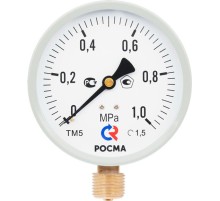 Манометр М2 радиальный ТМ-510Р.00 0...0.6 МРа 1/2'кл.1.5., цвет-серый