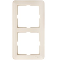 Systeme electric KD-2-28 W59 2-постовая РАМКА, СЛОНОВАЯ КОСТЬ