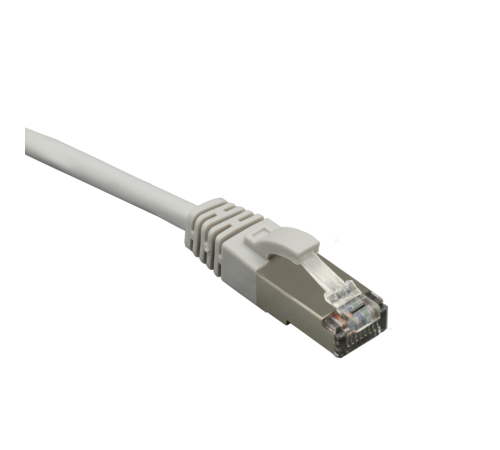 Патч-корд FTP 5e 4x2 26AWG (7x0.16mm) Cu LSZH серый 1м