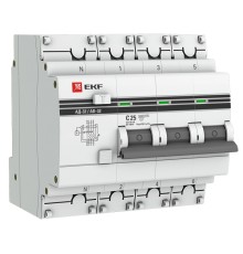 EKF DA32-25-30-4P-pro Дифференциальный автомат АД-32 3P+N 25А/30мА (хар. C, AC, электронный, защита 270В) 4,5кА EKF PROxima