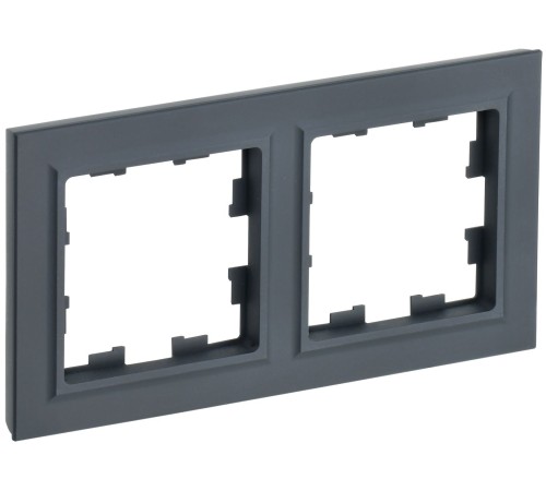 IEK BR-M22-K53 BRITE Рамка 2-мест. РУ-2-БрГ граф. IEK BR-M22-K53 BRITE Рамка 2-мест. РУ-2-БрГ граф.