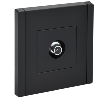 FORTE&PIANO Розетка TV оконечная FP128 черный IEK