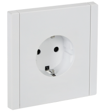 FORTE&PIANO Розетка 1-местная с заземлением без защитных шторок винтовое крепление 16А FP216 белый IEK