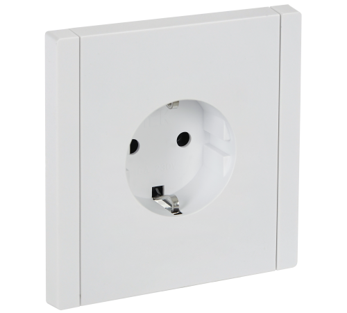 FORTE&PIANO Розетка 1-местная с заземлением без защитных шторок винтовое крепление 16А FP216 белый IEK