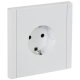 FORTE&PIANO Розетка 1-местная с заземлением без защитных шторок винтовое крепление 16А FP216 белый IEK