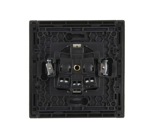 FORTE&PIANO Розетка 1-местная с заземлением без защитных шторок винтовое крепление 16А FP316 серый IEK