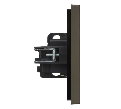 FORTE&PIANO Розетка 1-местная с заземлением без защитных шторок винтовое крепление 16А FP316 серый IEK